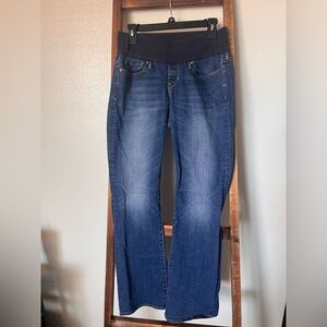 GAP Maternity Boot Cut Jeans in Deep Blue